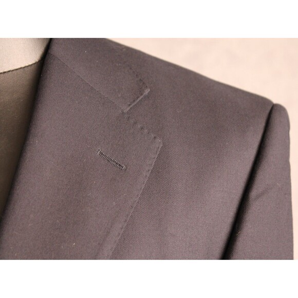 Aquascutum Men's Gold Button Sport Coat Size 42R 100% Wool Navy Blue - Picture 3 of 10